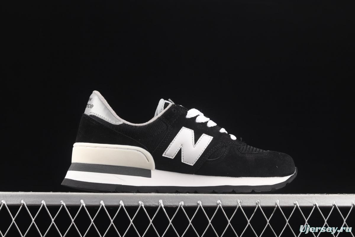 New Balance NB990 series of high-end American retro leisure running shoes W990BLK
