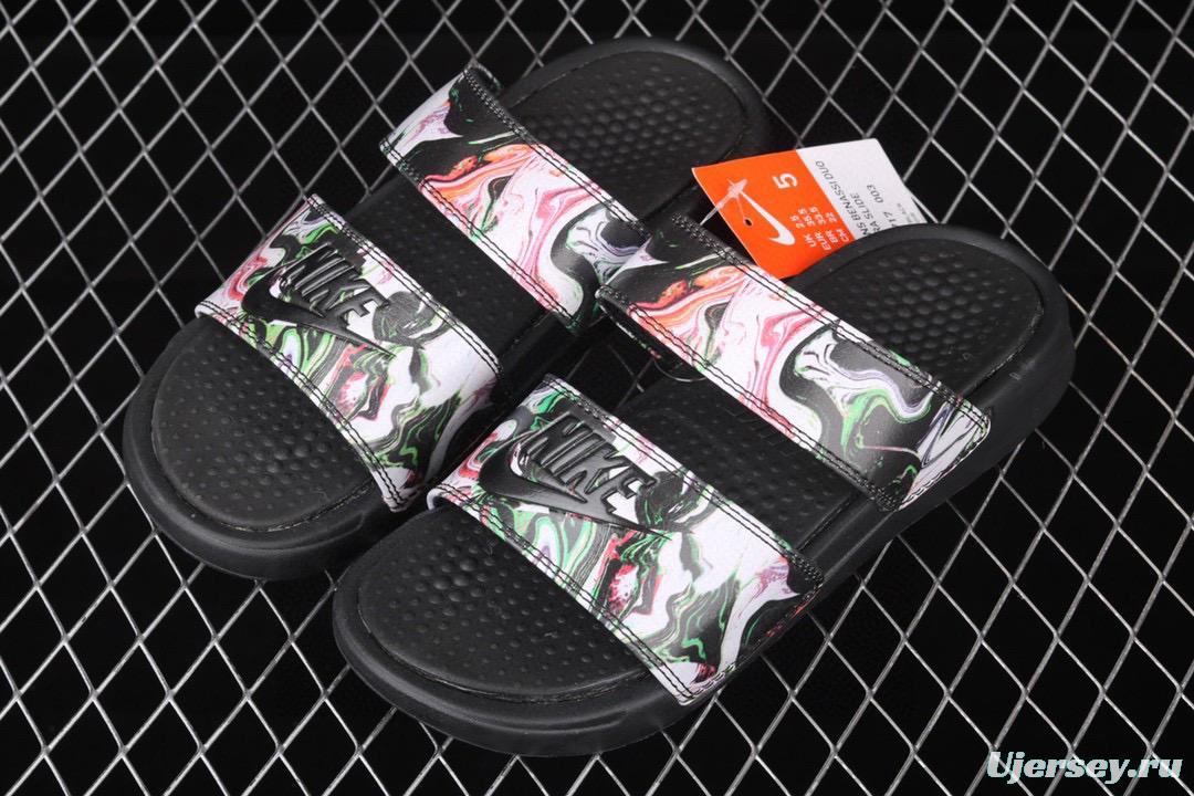 NIKE Benassi Swoosh # double belt ninja slipper series # authentic slippers life all kinds of summer beach slippers 819717-003