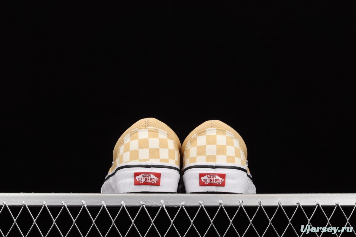 Vans OG Classic Slip-On Loafers Shoes checkerboard khaki classic lazy suit low-top canvas shoes VN0A33TB43A