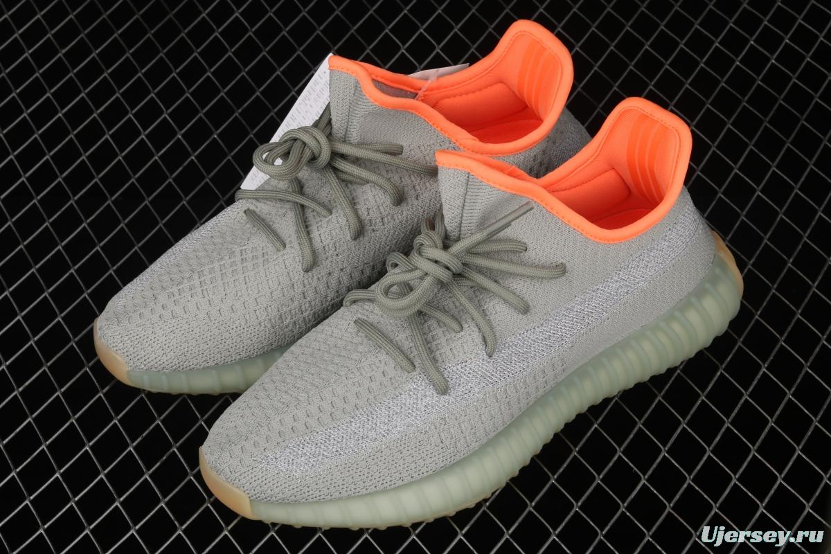 Adidas Yeezy Boost 350 V2 Desert Sage FX9035 Darth Coconut 350 second generation hollowed-out galactic sage color BASF Boost original