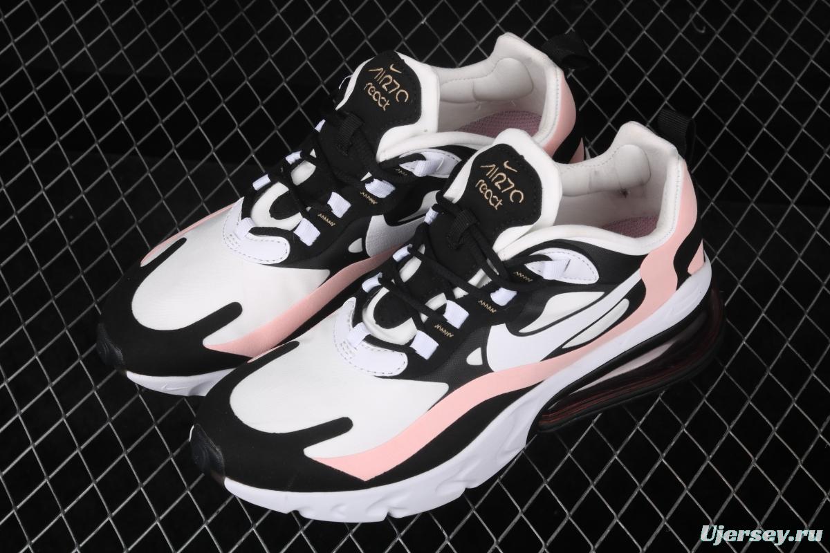 NIKE Air Max 270React new high-frequency mesh function half-palm air cushion cushioning running cloth shoes AT6174-005