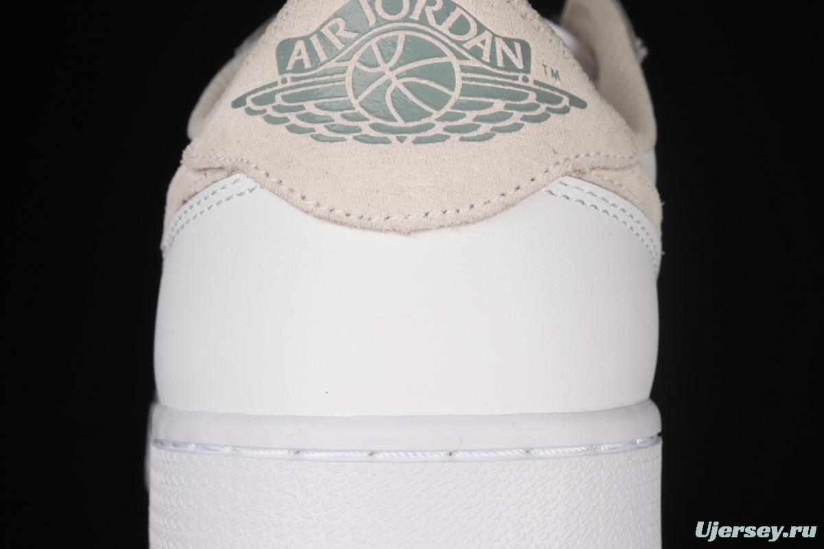 Air Jordan 1 Low low-top rice white ash culture leisure sports board shoes CZ0775-100