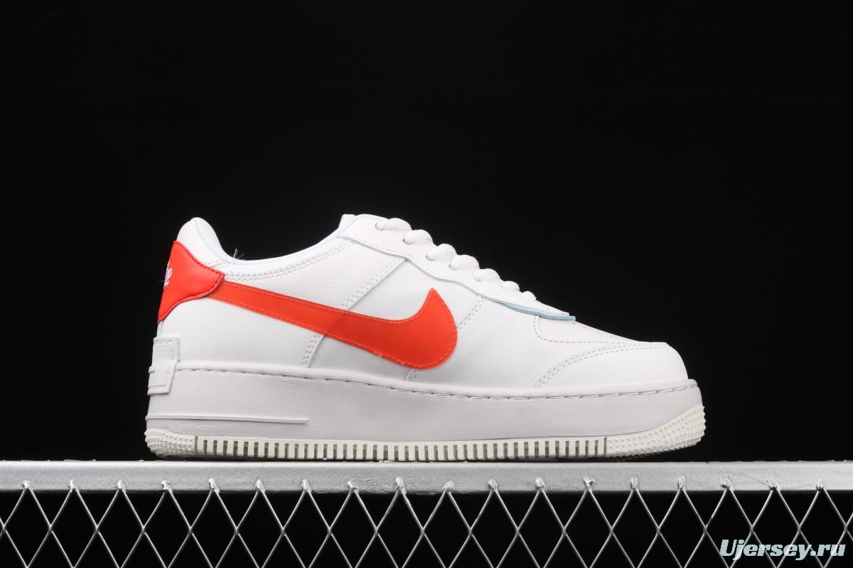 NIKE Air Force 1 ShAdidasow light weight heightened low-top board shoes CQ9503-100