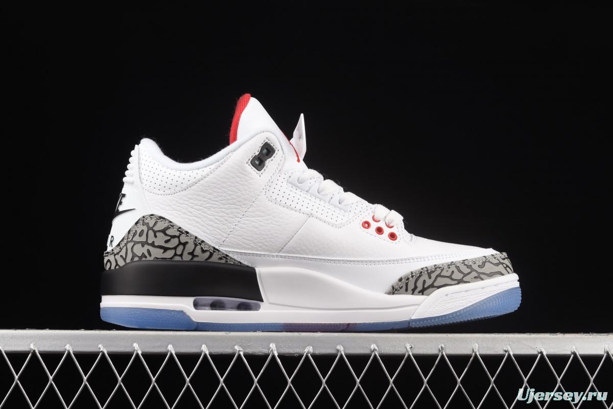 Air Jordan 3 Retro NRG Mocha AJ3 Joe 3 free throw line basketball shoes 923096-101