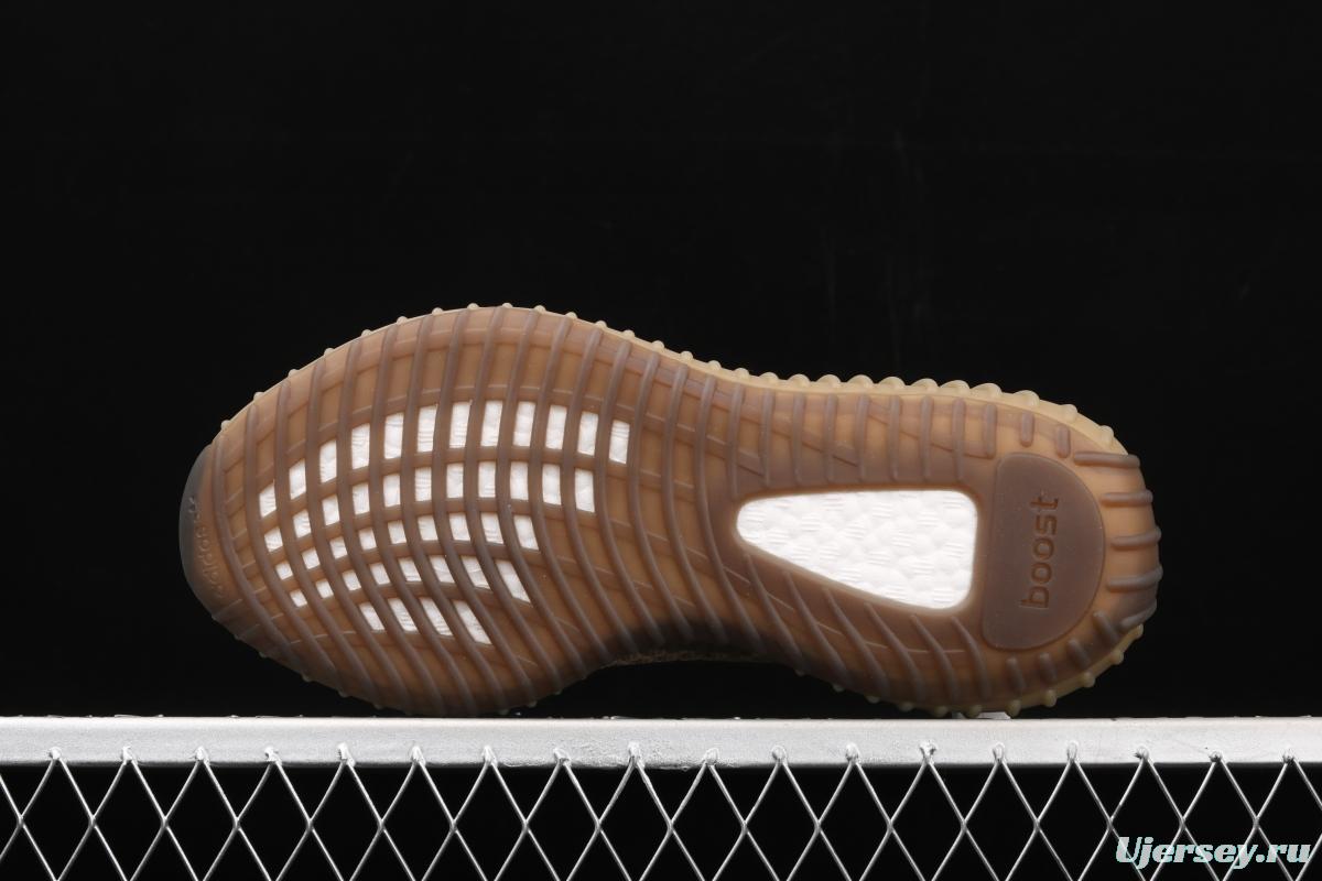 Adidas Yeezy 350 Boost V2 Sulfur FZ5240 Darth Coconut 350 second generation hollowed-out pheasant red color BASF Boost original