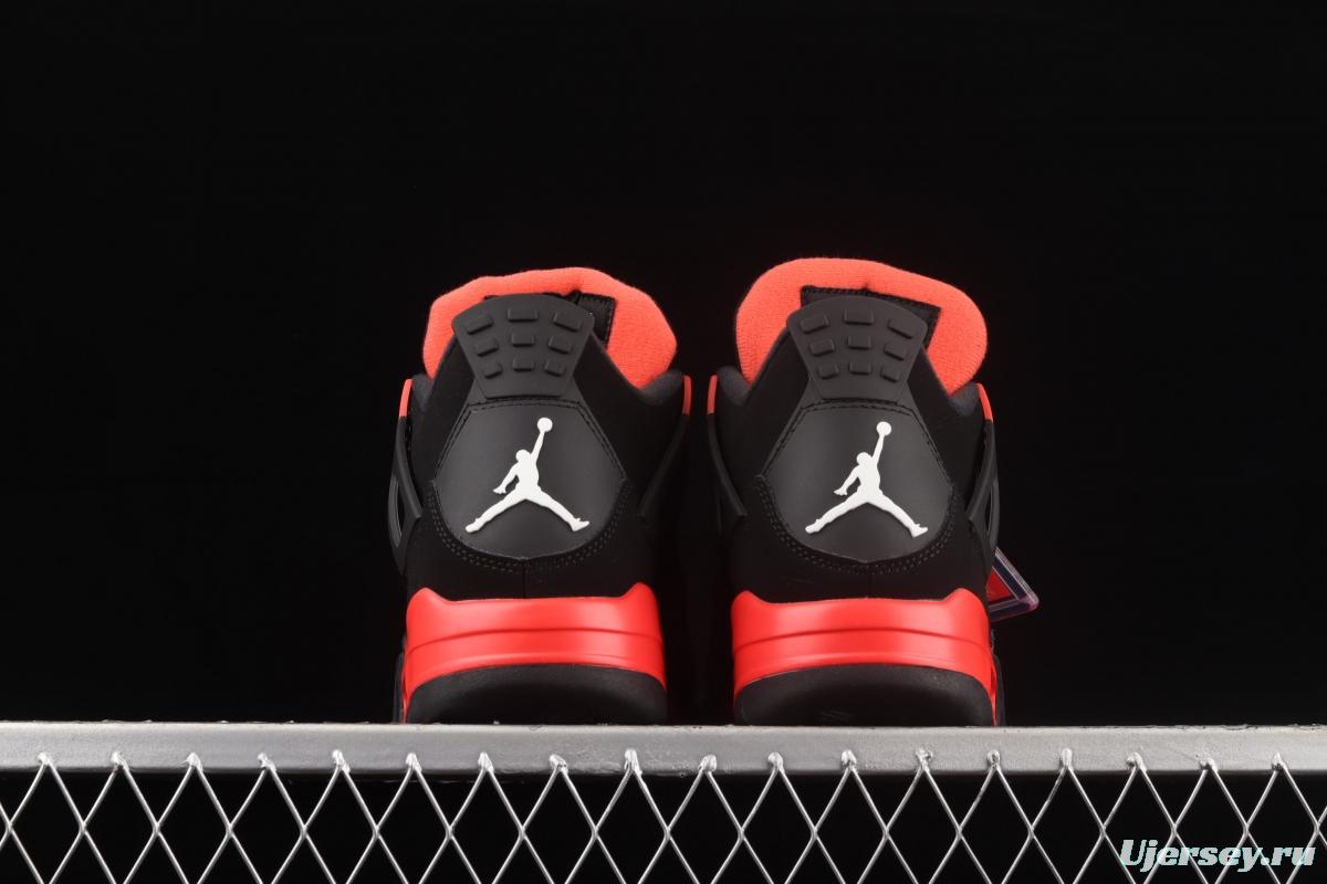 Air Jordan 4 Retro SE University Blue new black and red suede retro leisure sports culture basketball shoes CT8527-016