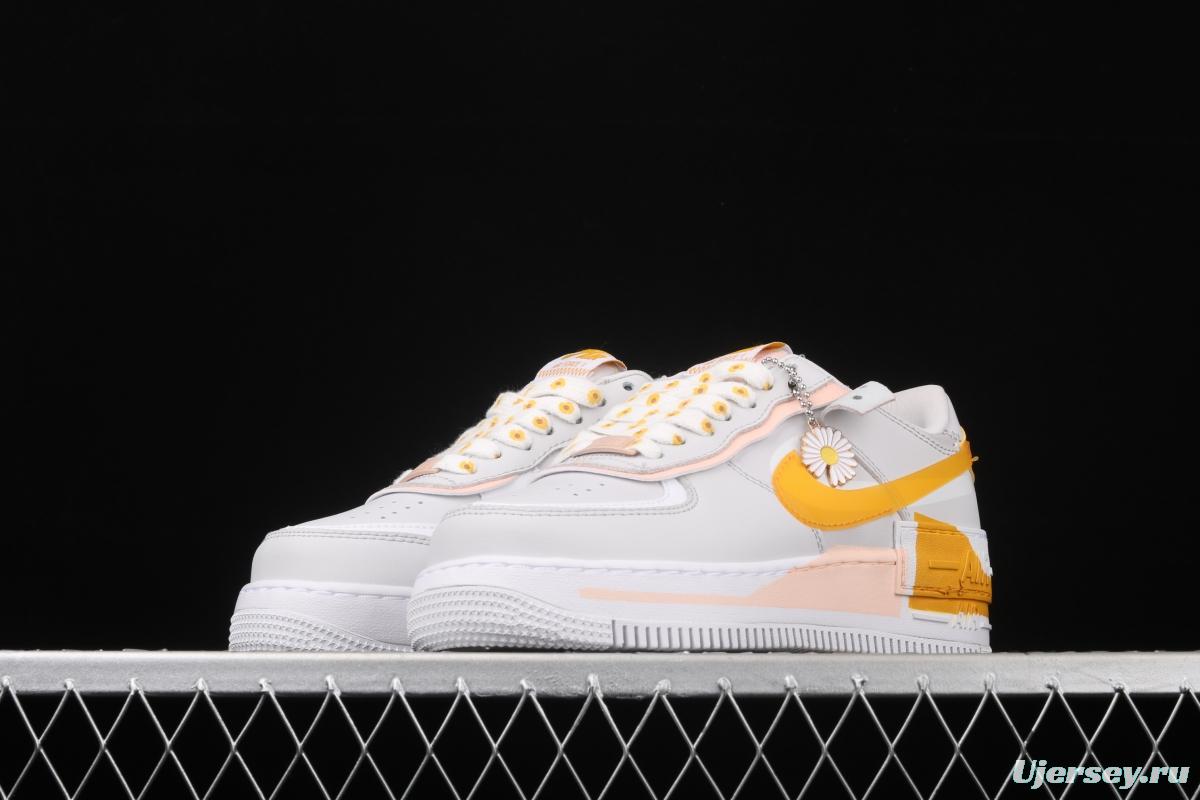 NIKE Air Force 1 ShAdidasow light weight heightened low-top 100-board shoes CQ9503-001