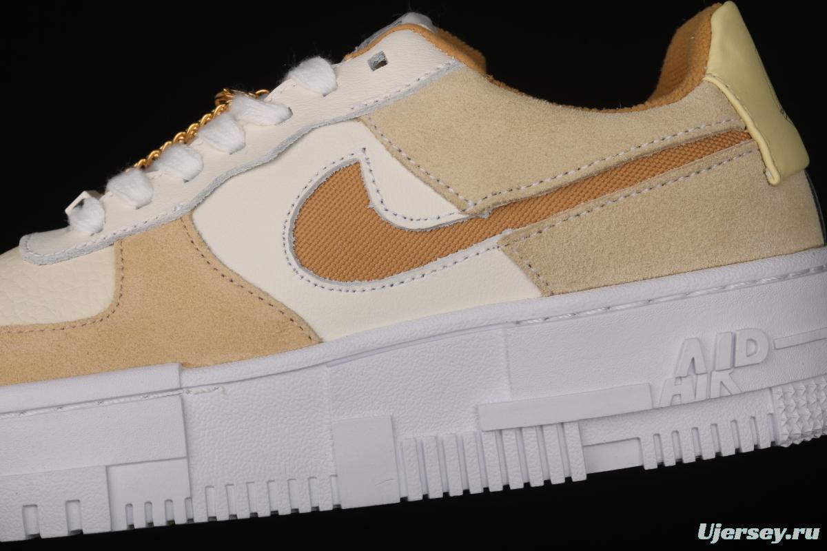NIKE Air Force 1 Pixel deconstructing wind low-top casual board shoes DH3856-100