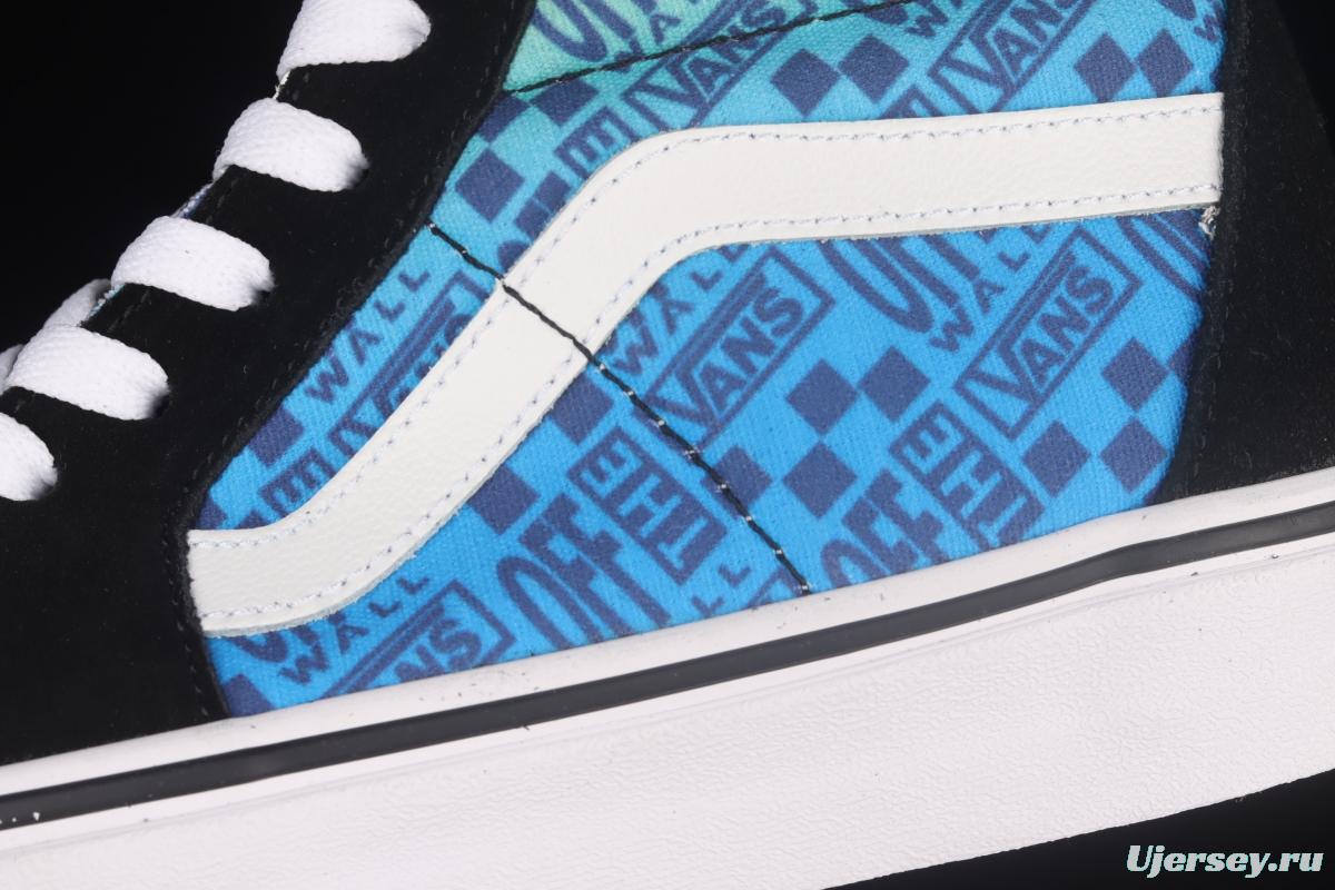 Vans Sk8-Hi Slim graded letter printed high-top casual board shoes VN0A3CSM6RF