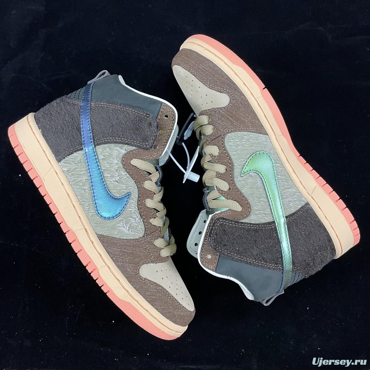 Concepts x NIKE SB DUNK High Mallard (wild duck) dunk series retro high top leisure sports skateboard shoes DC6887-200