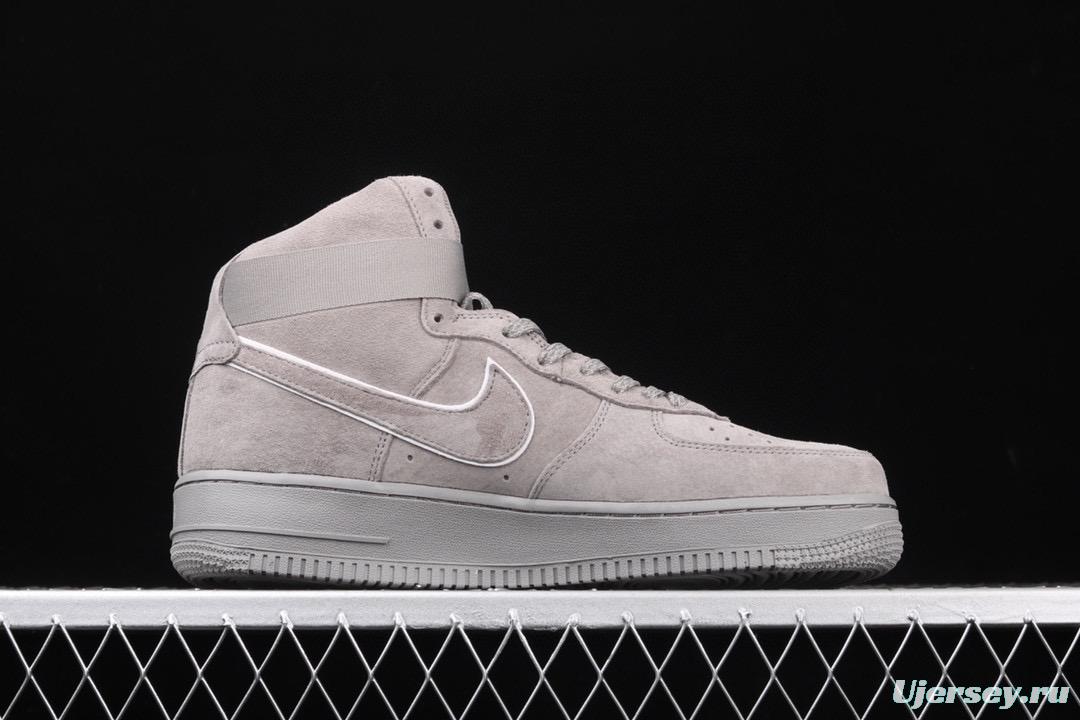 NIKE Air Force 11607 High space ash 3M reflective high-top casual board shoes AA1118-003