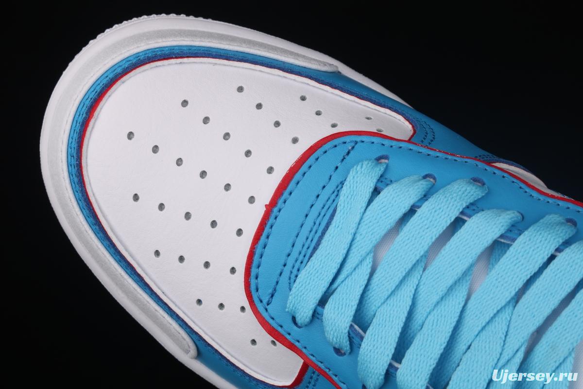 NIKE Air Force 11607 Doraemon robot cat-themed low-top casual board shoes BQ8988-106