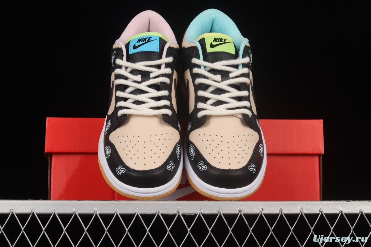 NIKE DUNK Low SE Free .99 Cashew Flower SB Buckle Shredded Backboard Fashion Casual Sneakers DH0952-001