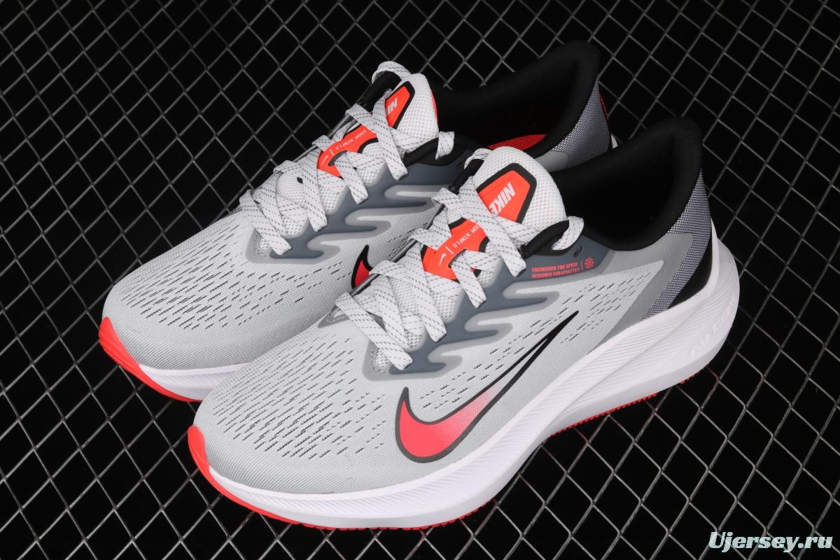 NIKE Zoom Winflo 7 new sports leisure shock-absorbing running shoes CJ0291-012 for moon landing