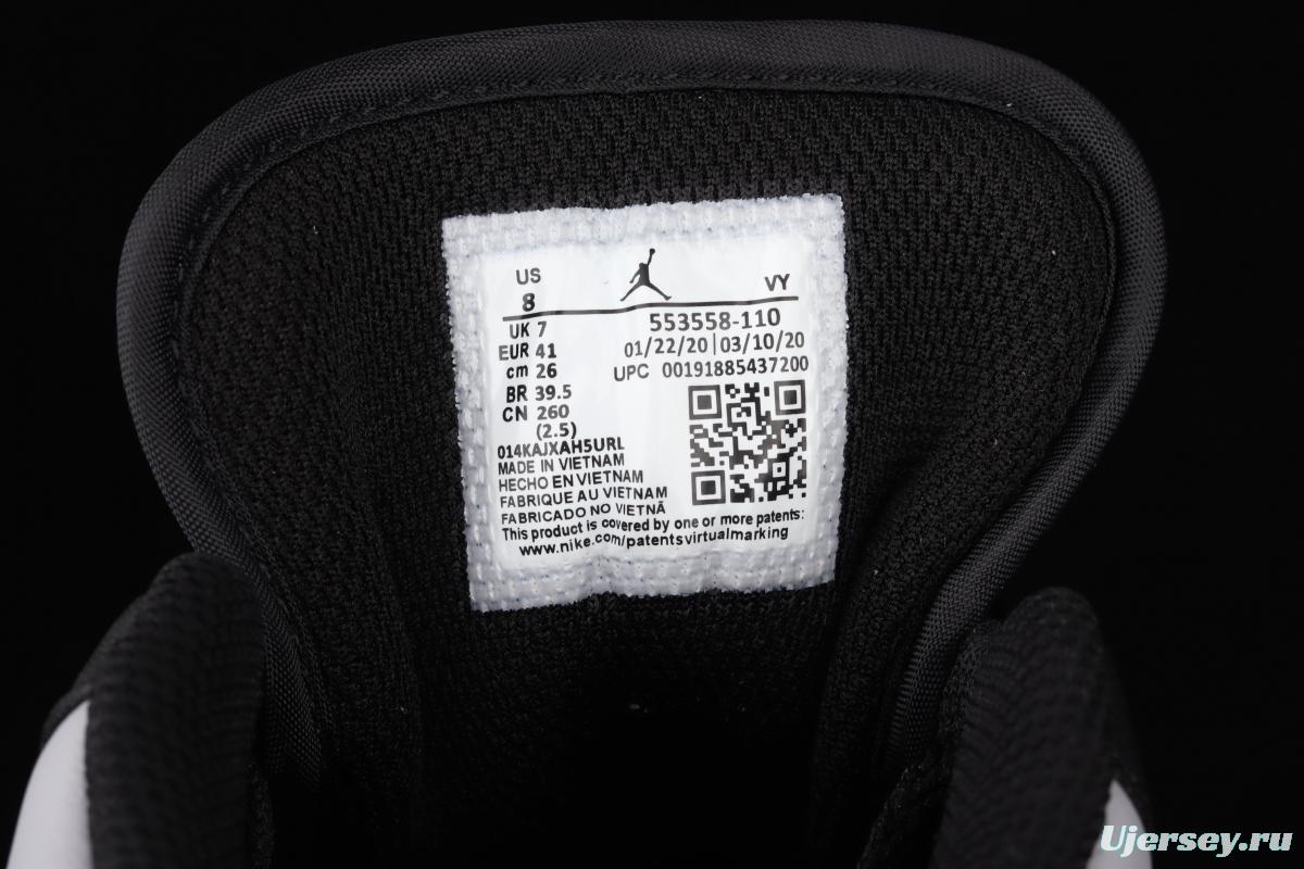 Air Jordan 1 Low low-side cultural leisure sports shoes 553558-110