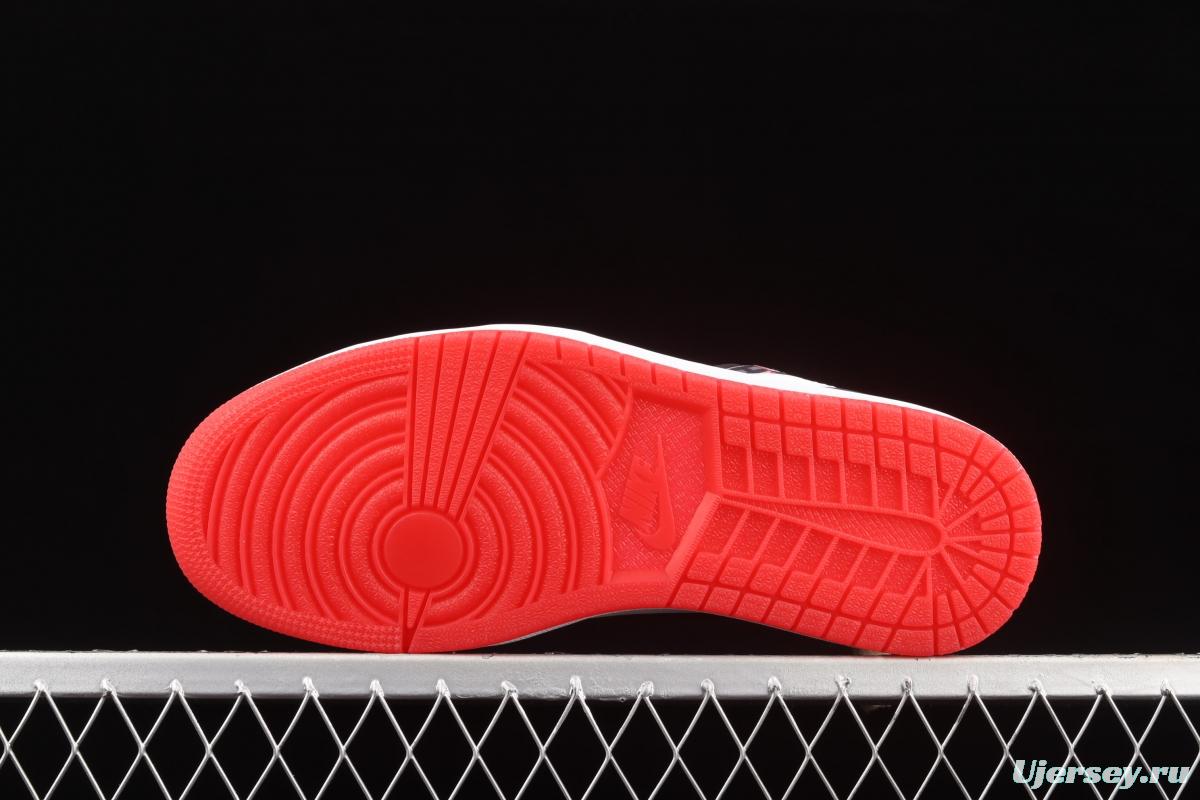 Air Jordan 1 Low Quai 54 black and white Paris low-gang cultural leisure sports shoes DM0095-106