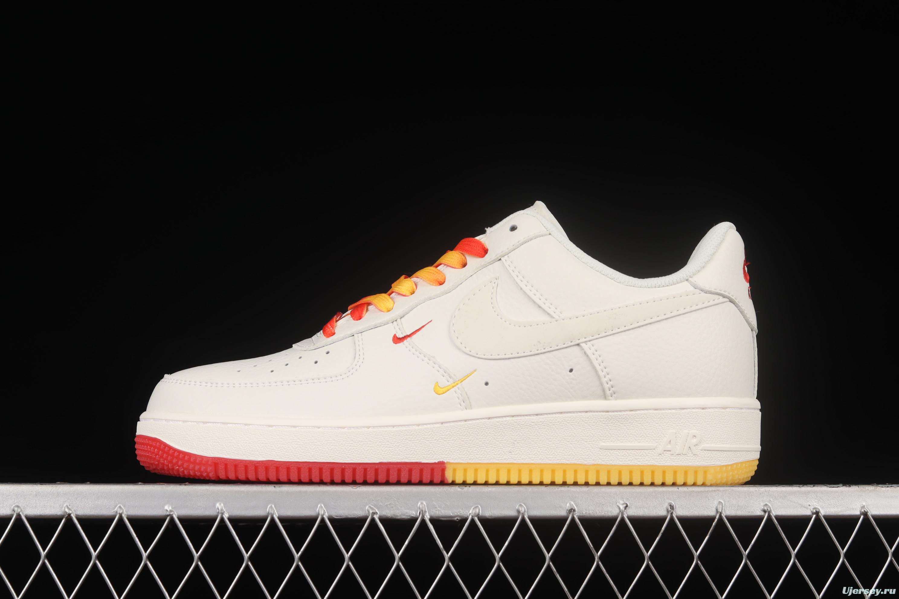 NIKE Air Force 1x 07 Low beige yellow Phoenix Suns city limited low-top casual board shoes HQ8863-996