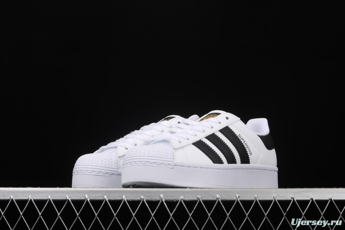 Adidas Superstar FW5771 shell head and thick soles raised casual board shoes