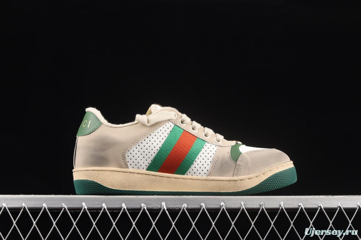 Gucci Distressed Screener Sneaker Gucci classic dirty shoes