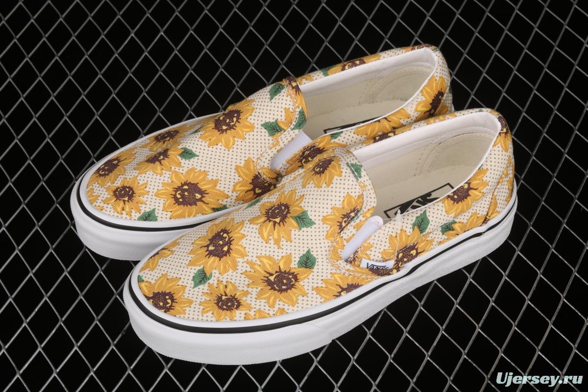 Vans Authentic Vance limited edition daisies printed low-top skateboard shoes VN0A5ZMRFN0