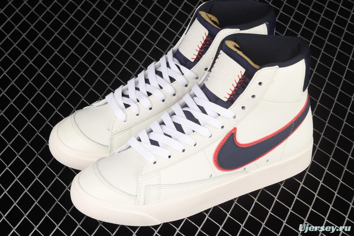 NIKE Blazer Mid '1977 Vintage Lucid Green Trail Blazers White Deep Blue Red High Top Leisure Board shoes CD9318-100