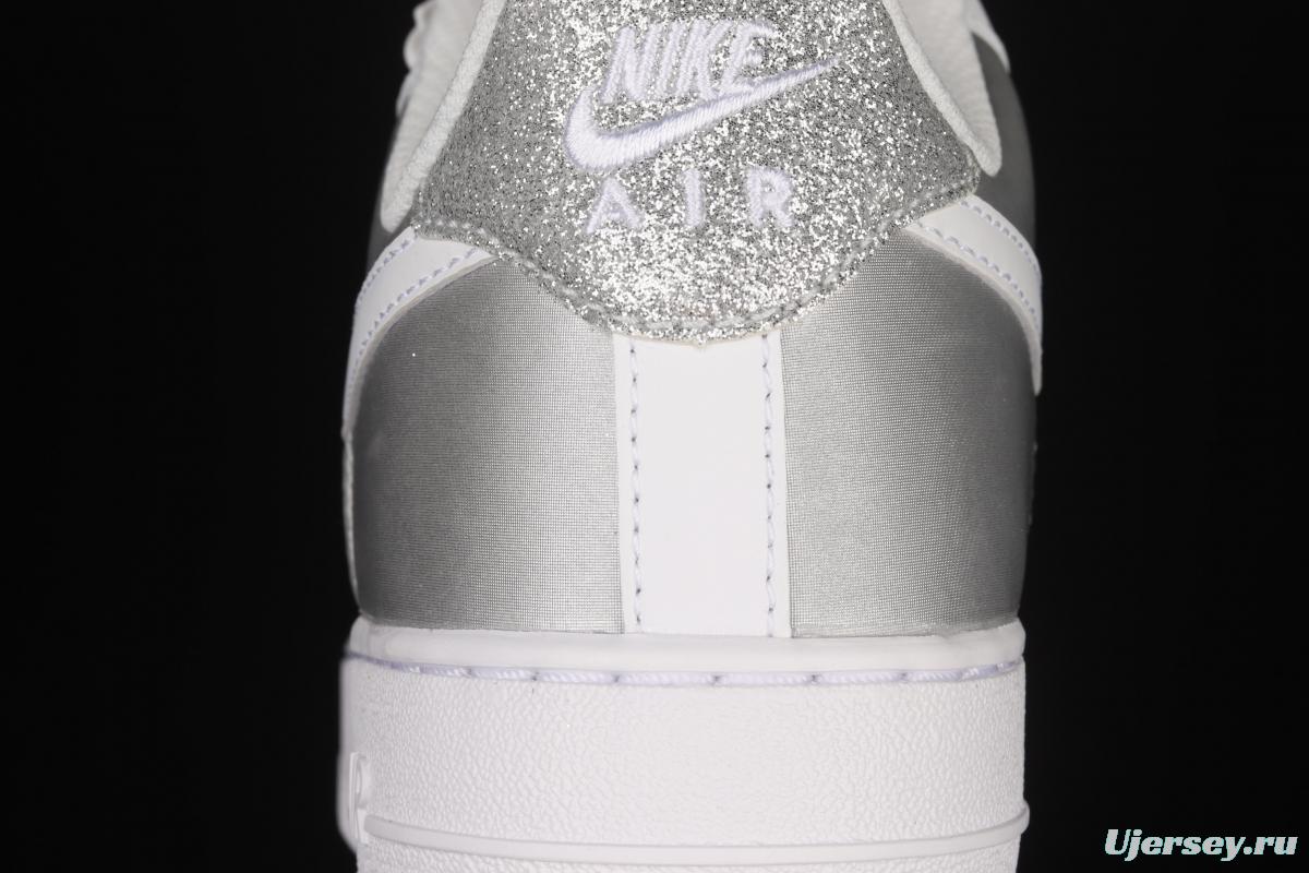 NIKE Air Force 1' 07 Lx silver color matching low upper shoes DD6629-100