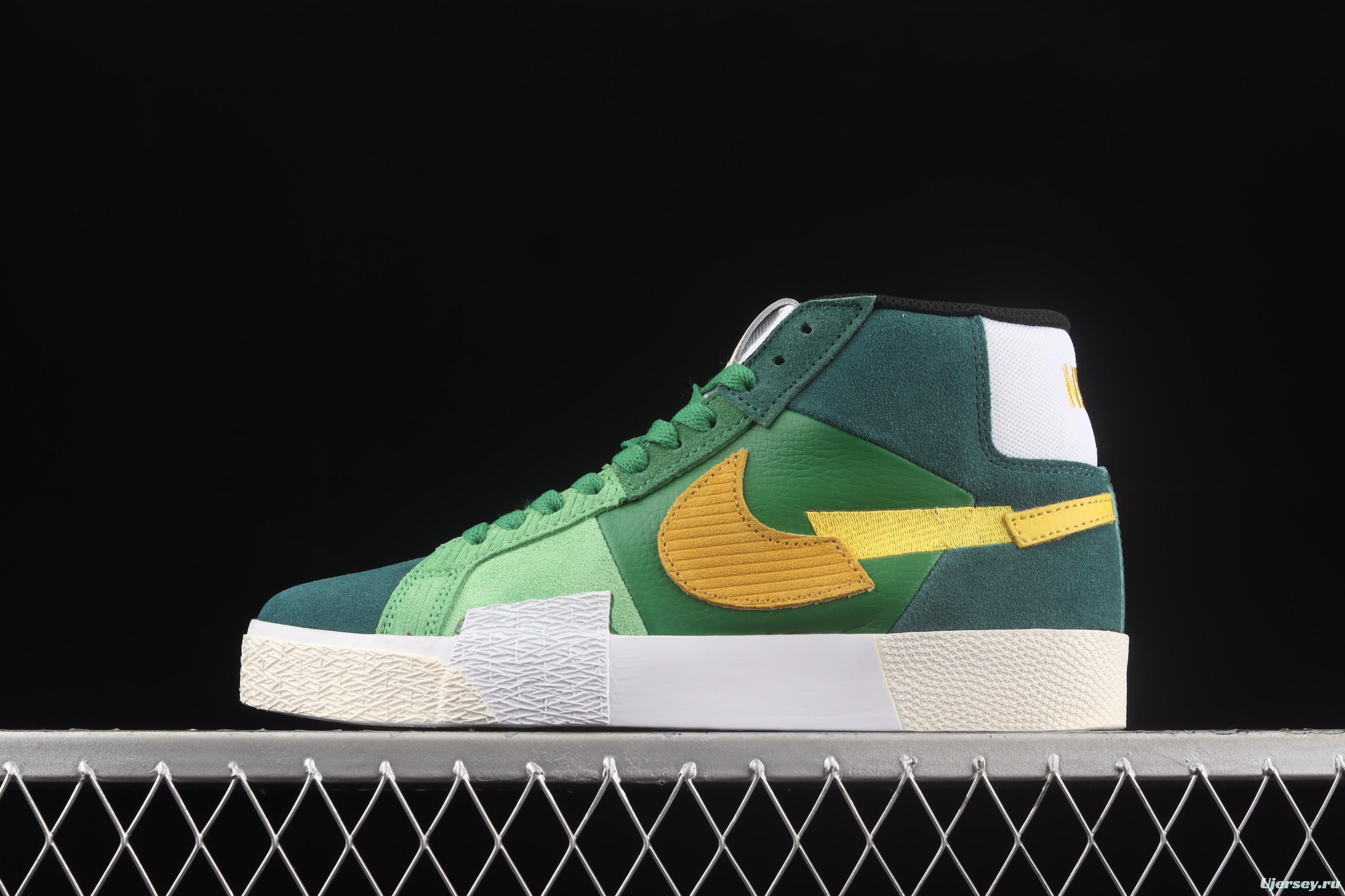 NIKE SB Zoom Blazer Mid PRM splicing broken hook leisure Zhongbang board shoes DA8854-300