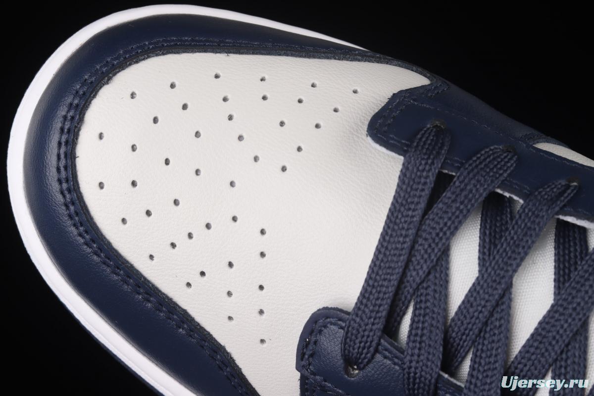 NIKE SB DUNK Low Georgetown Hoyas white, gray and blue SB buckle rebound fashion casual board shoes CW1590-004