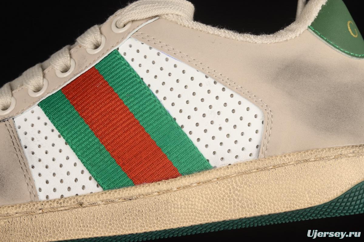 Gucci Distressed Screener Sneaker Gucci classic dirty shoes