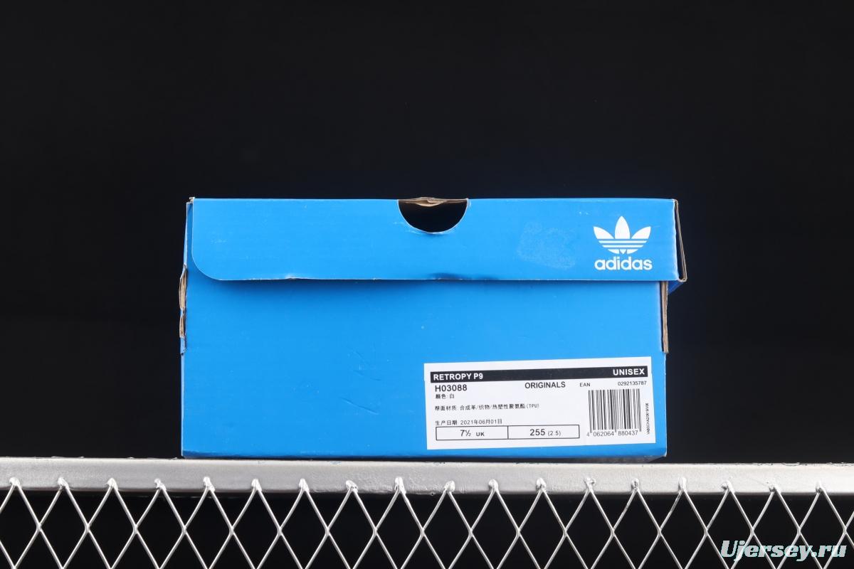 Adidas Retropy P9 H03088 new sports and leisure popcorn thick-soled running shoes
