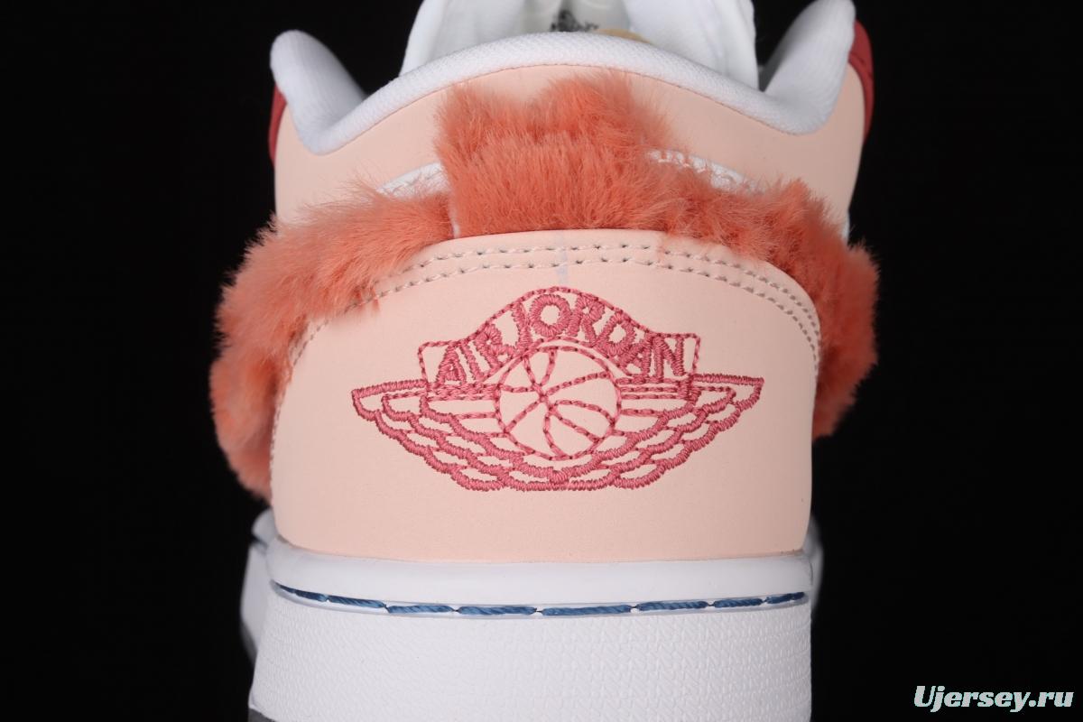 Air Jordan 1 Low second Valentine's Day low-end cultural basketball shoes DC0774-105
