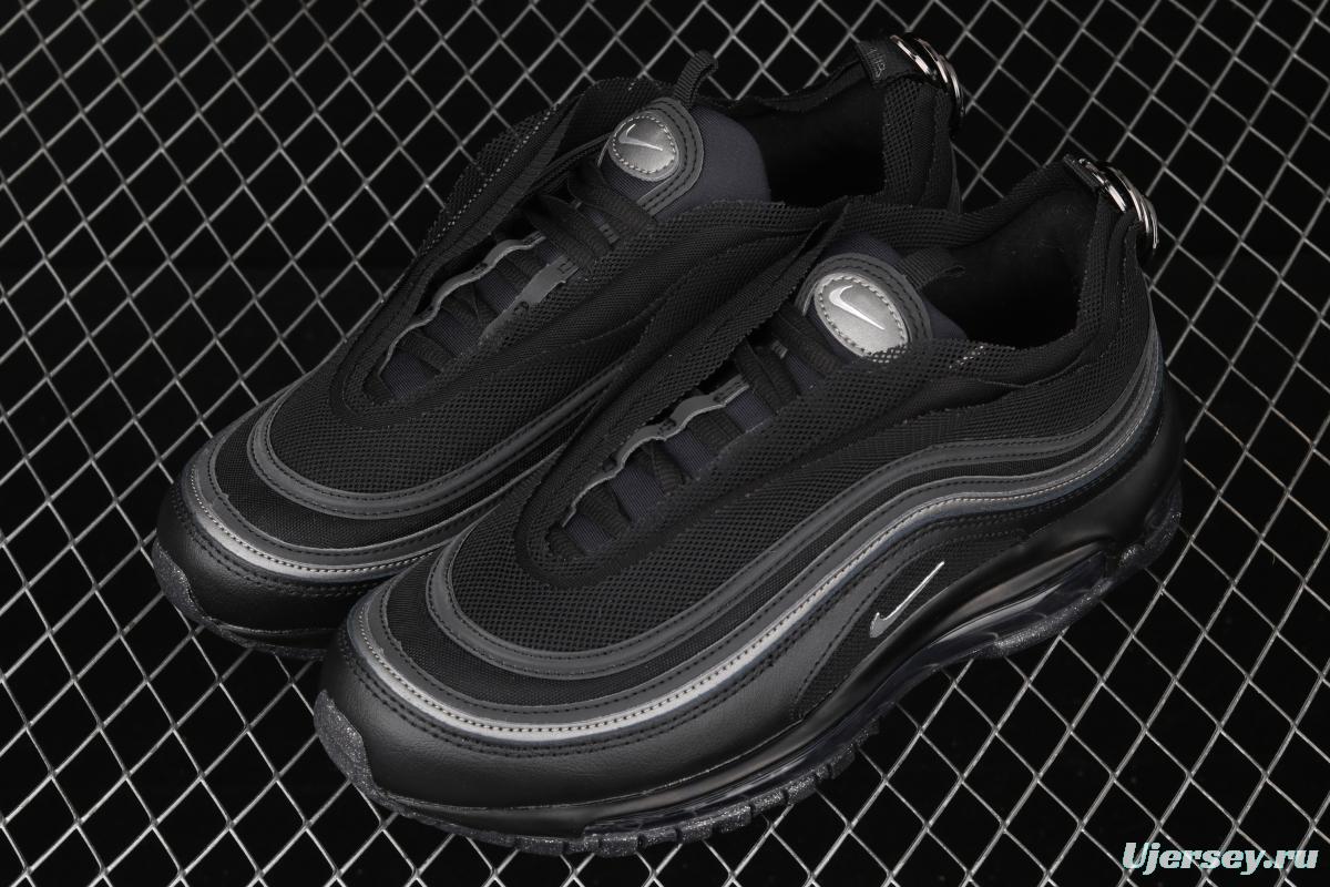 NIKE Air Max 97 Lx black net bullet air cushion running shoes CV9552-001