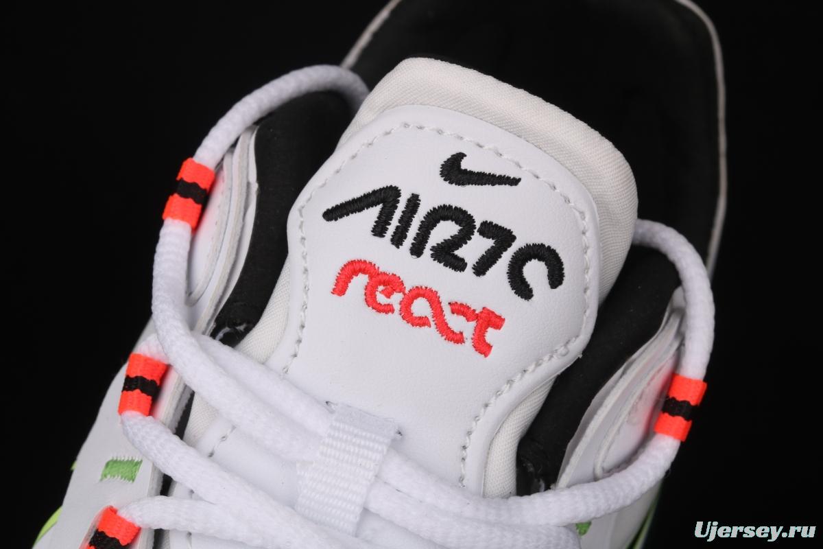 NIKE Air Max 270React new high-frequency mesh function half-palm air cushion cushioning running cloth shoes CZ6685-100