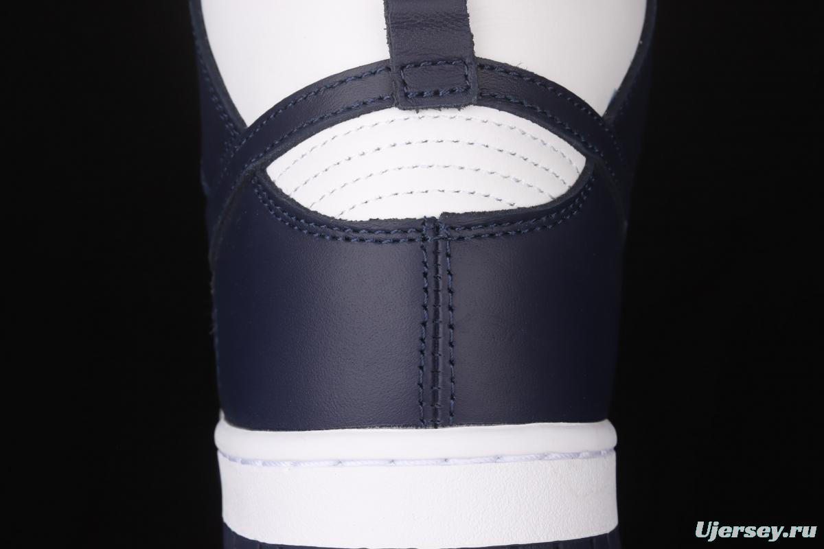 NIKE SB DUNK High dark blue and white SB rebound high upper shoes DD1399-104