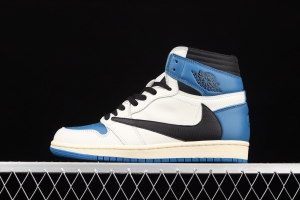 Travis Scott x Air Jordan 1 High OG Lightning inverted Gao Bang DH3227-105