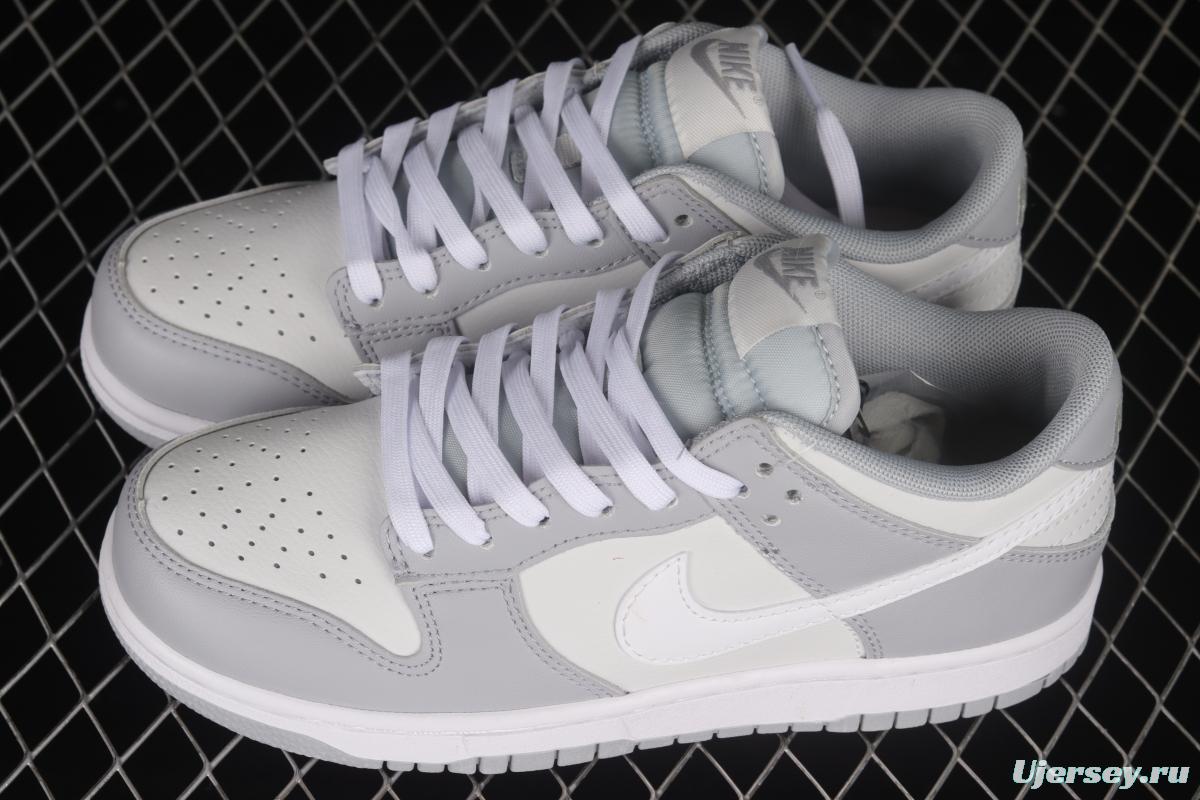 NIKE DUNK Low Retro Retro White Grey SB Buckle Breaking Backboard Fashion Casual Sneakers DJ6188-001