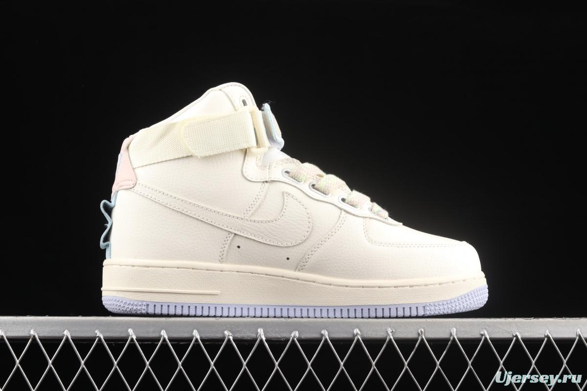 NIKE Air Force 1 Hi UT air force rice white high top casual board shoes CQ4810-111,