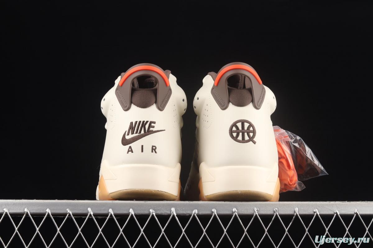 Air Jordan 6 Quai 54 Brown Street Ball CZ4152-100