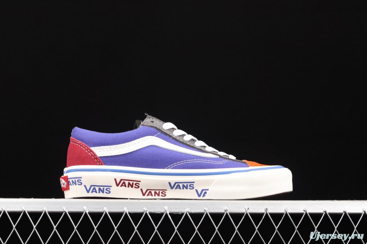 Vans Style 36 ice cream cream blue matching mandarin duck low upper board shoes VN0A54F66T7