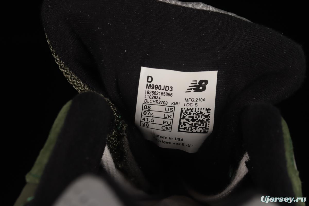 JJJJound x New Balance 990V3 Joint Classic Retro Casual Sports All-match Dad Running Shoes M990JD3