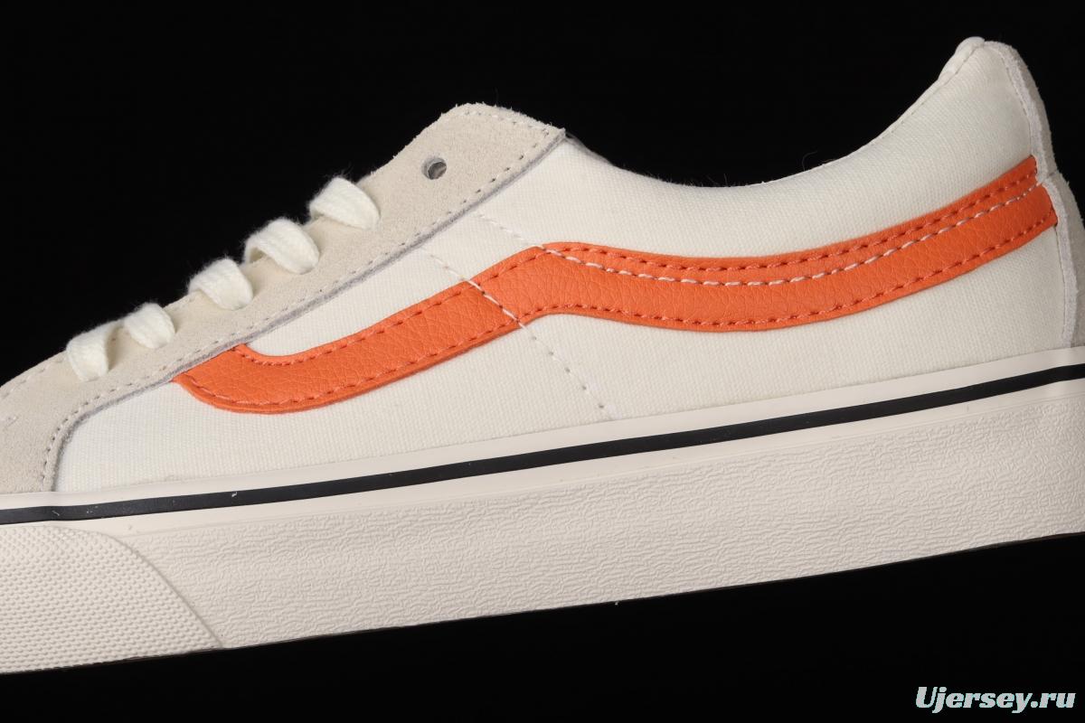 Vans Sk8-Low Reissue S classic white rice and white orange low-top leisure canvas vulcanized board shoes VN0A4UW14WU