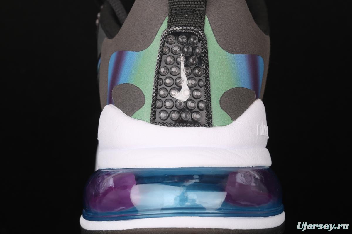 NIKE Air Max 270React new high-frequency mesh function half-palm air cushion cushioning running cloth shoes CT5064-001