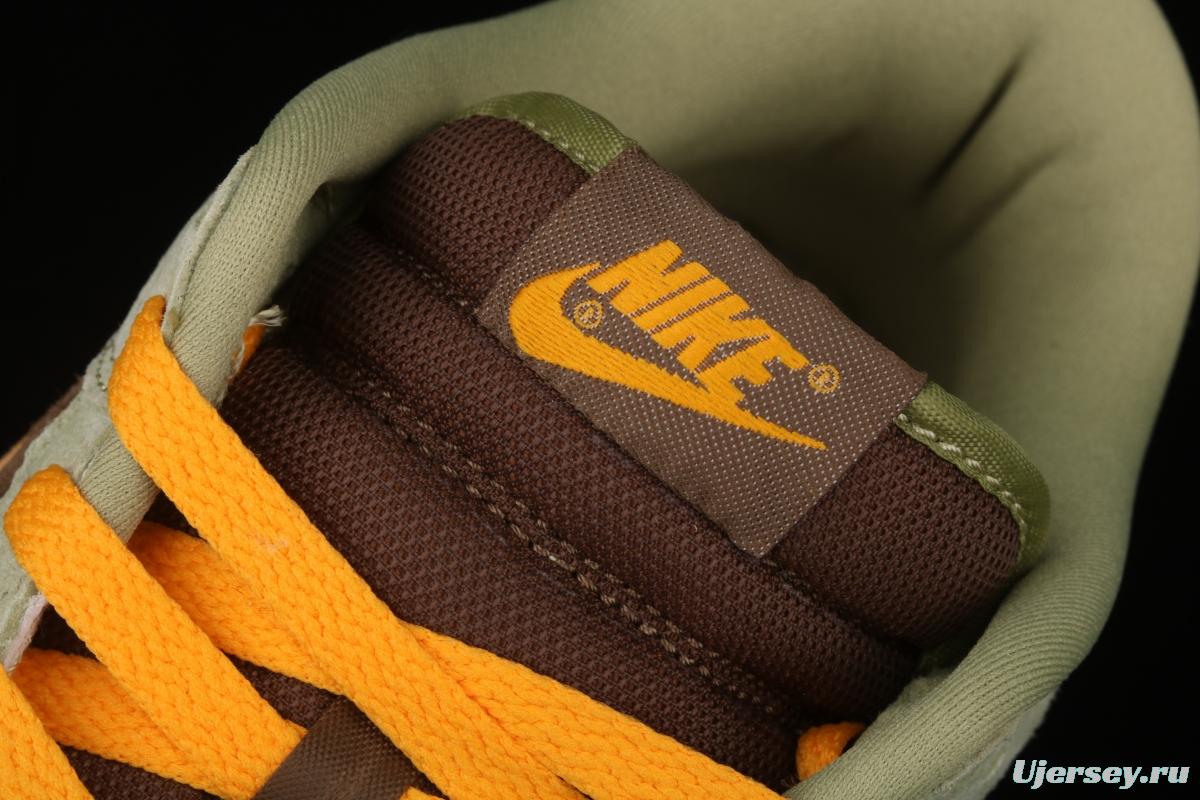 NIKE SB DUNK Low Prm green brown orange SB rebound fashion casual board shoes DH5360-300
