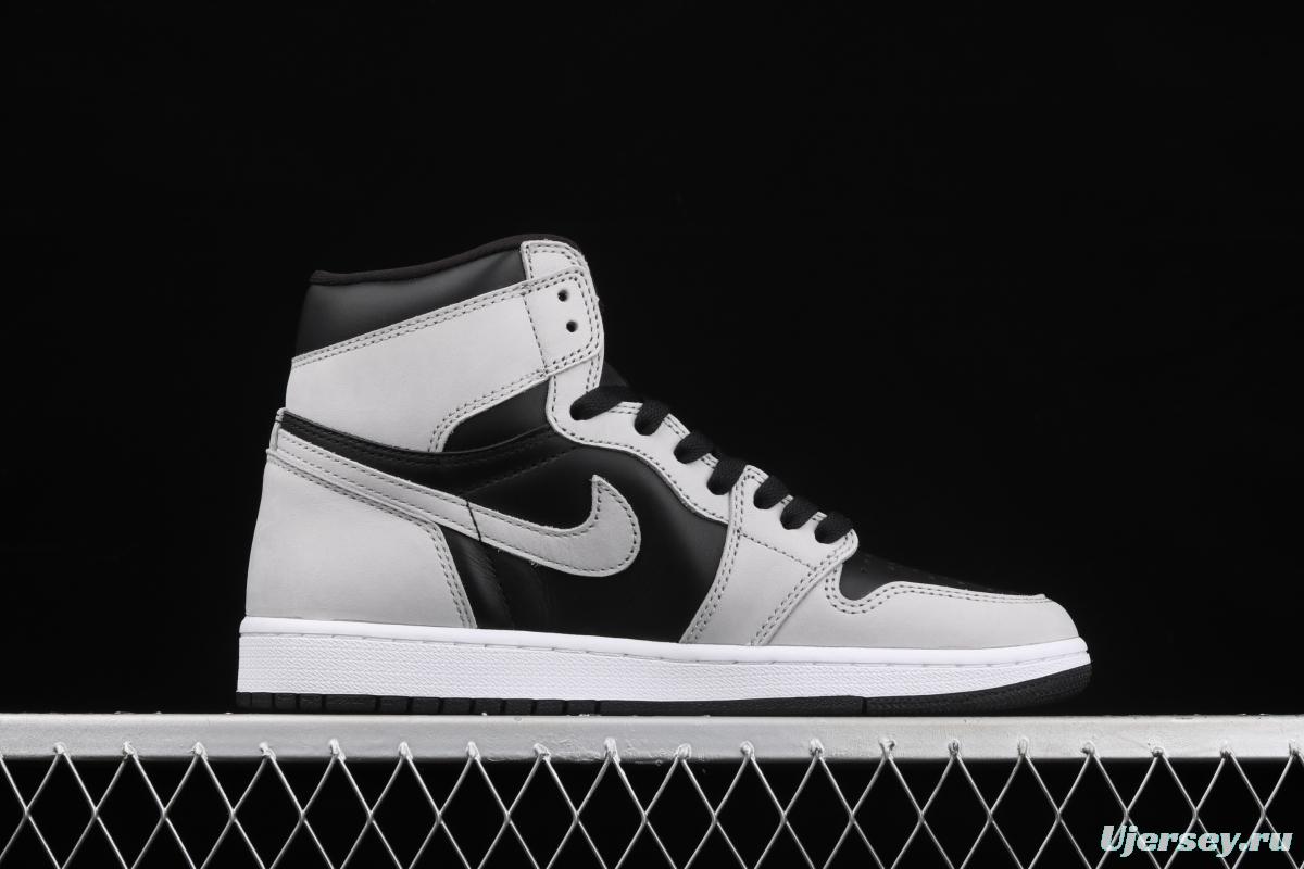 Air Jordan 1 High Gao Bang Gray Panda Shadow Gray 2.0 575441-035 555088-035