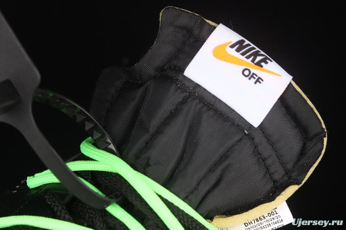 OFF-White x NIKE Blazer Low co-branded deconstruction style trailblazer low upper shoes DH7863-001
