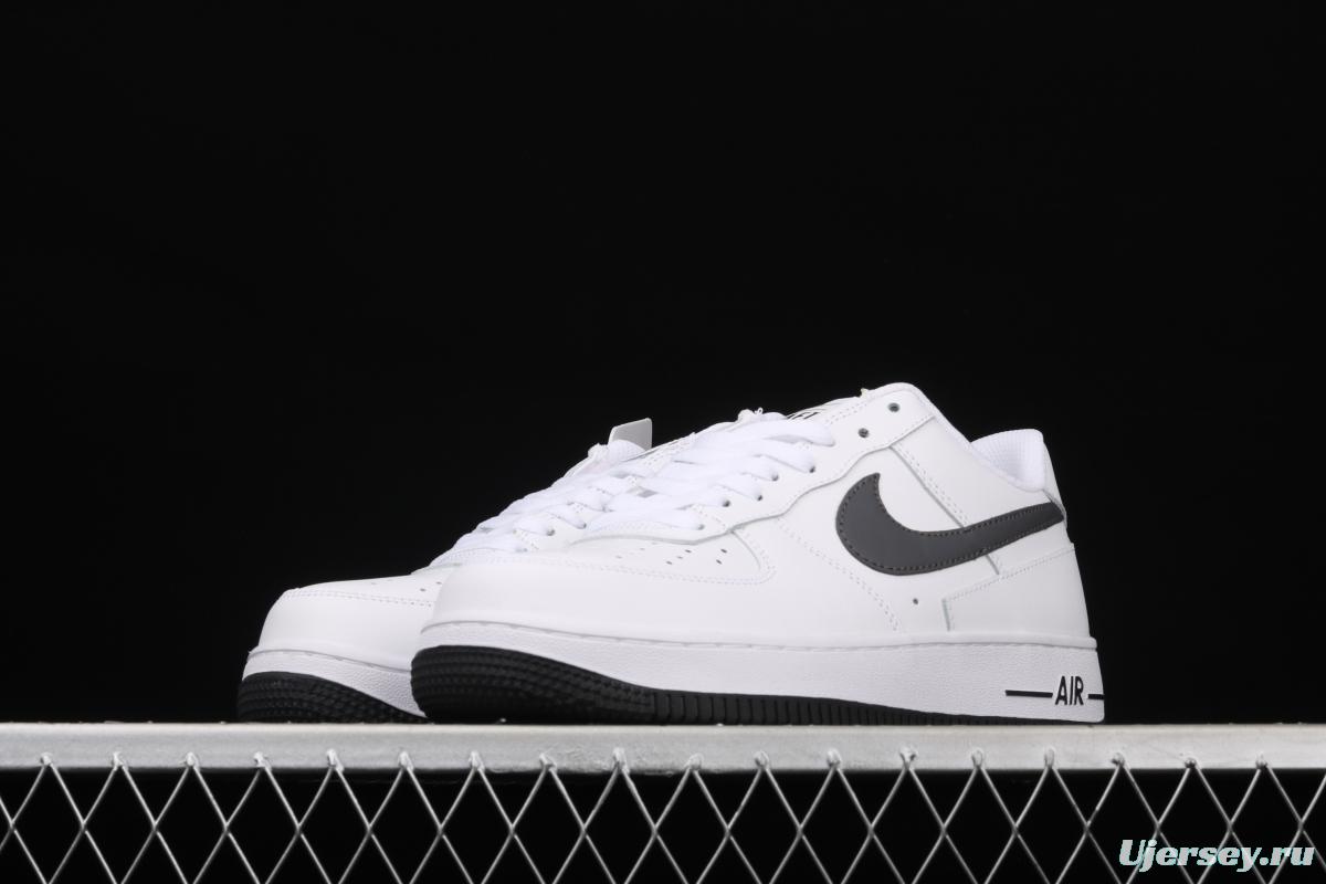 NIKE Air Force 1x07 Low black and white deconstruct low-top casual board shoes DD7113-100