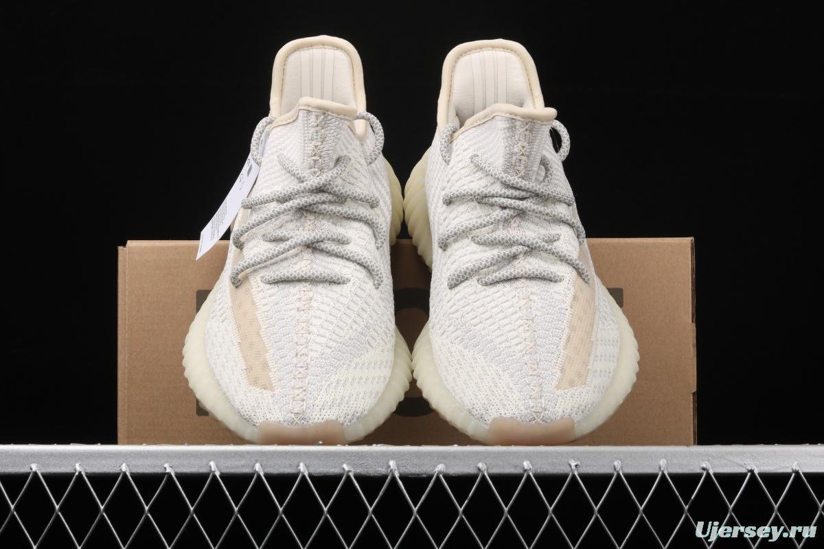 Adidas Yeezy 350 Boost V2 FU9161 Darth Coconut 350 second generation beard white hollowed-out angel color BASF Boost original