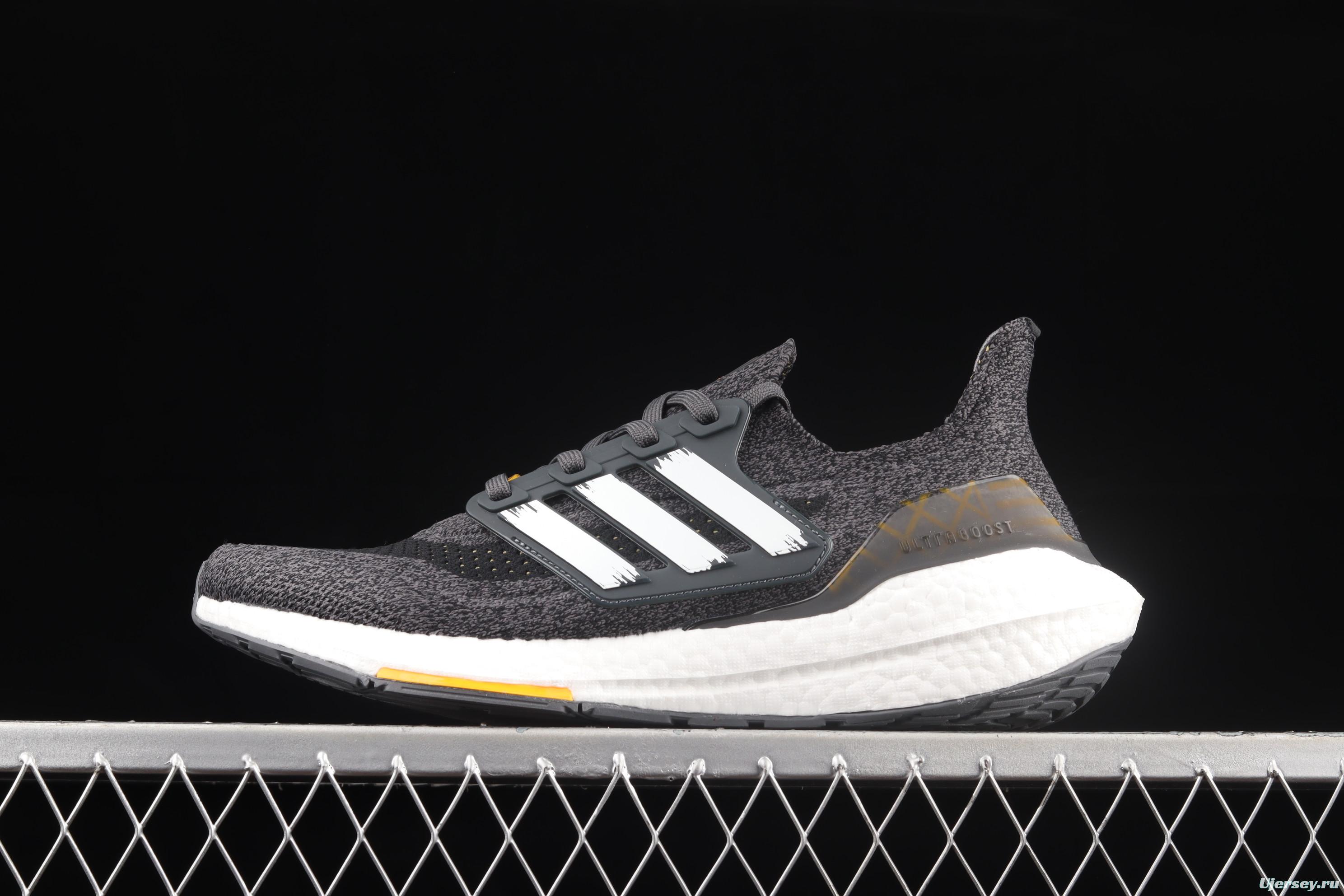 Adidas Ultra Boost 21 Hk City Pack GW5838 Das new 7.0 thick-soled popcorn running shoes