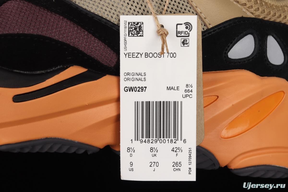 Adidas Yeezy Boost 700V2 Sun GW0297 coconut 700sun orange-yellow running shoes BASF popcorn