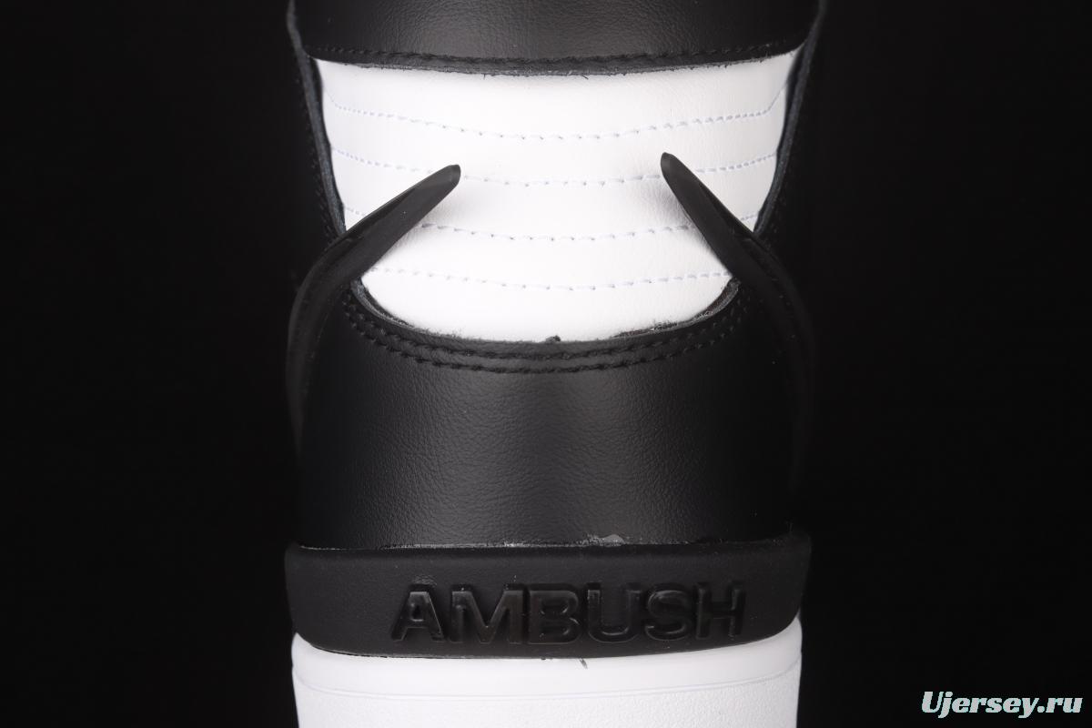 Ambush x NIKE DUNK High Black black and white panda high-top casual board shoes CU7544-001